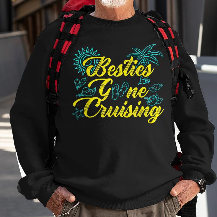 Besties Gone Cruise Matching Girls Trip Cruising Vacation Sweatshirt Gifts for Old Men