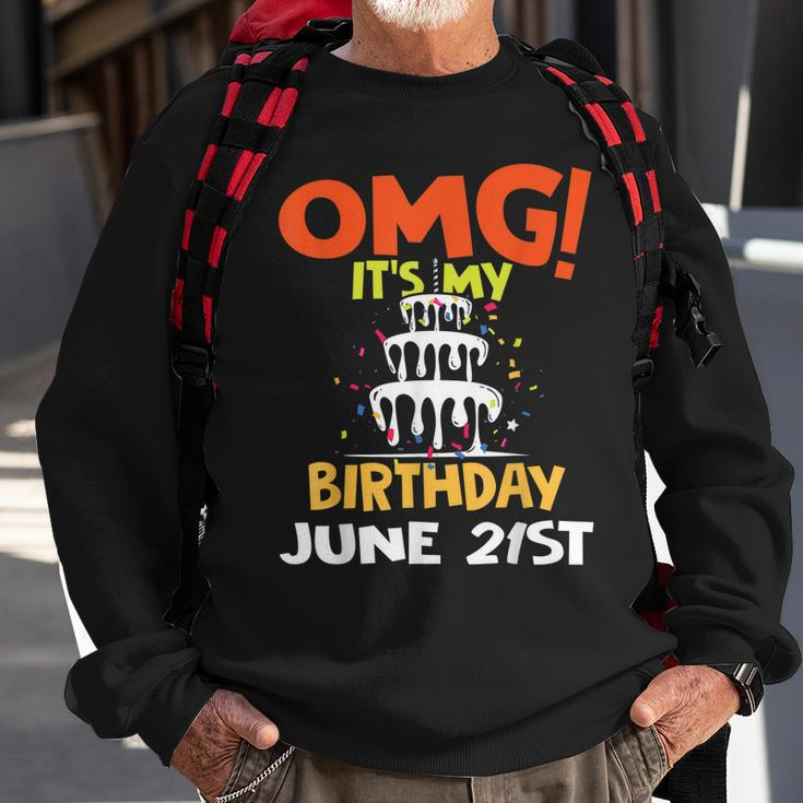 Birthday Gifts June 21St Birthday Funny Sweatshirt Gifts for Old Men