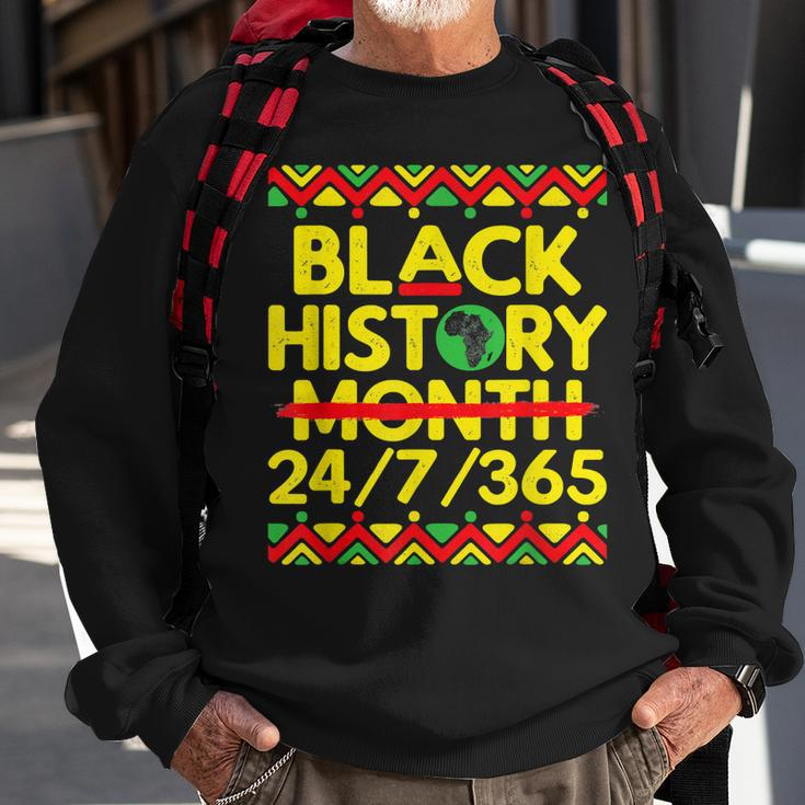 Black History Month 2023 Black History 247365 Melanin Sweatshirt Gifts for Old Men