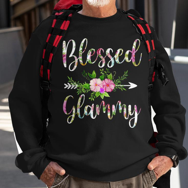 Blessed Glammy Floral For Women Mothers Day Grandma Sweatshirt Gifts for Old Men