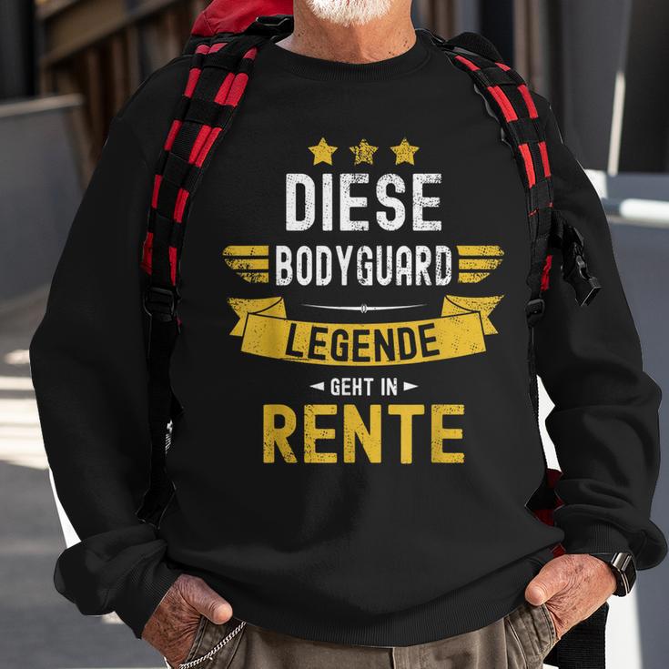 Bodyguard Rentner Spruch Diese Legende Geht In Rente Sweatshirt Geschenke für alte Männer