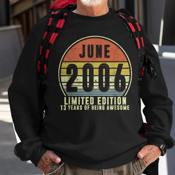 Born June 2006 Limited Edition2006Th Birthday Gifts Sweatshirt Gifts for Old Men