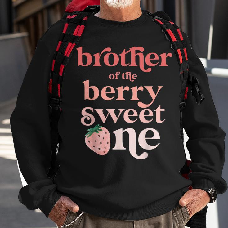 Brother Of The Berry Sweet One Strawberry First Birthday 1St Sweatshirt Gifts for Old Men