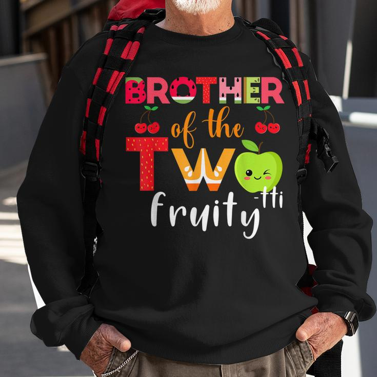 Brother Of The Twotti Frutti 2Nd Birthday Party Fruit Themed Sweatshirt Gifts for Old Men
