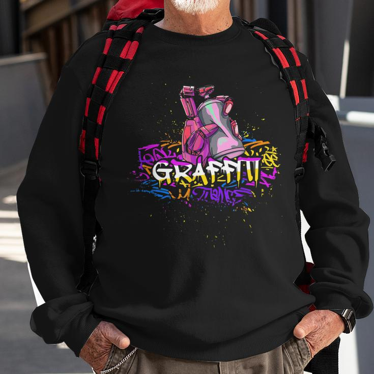 Bunte Graffiti-Sprühfarbe Graffiti-Künstler Sweatshirt Geschenke für alte Männer