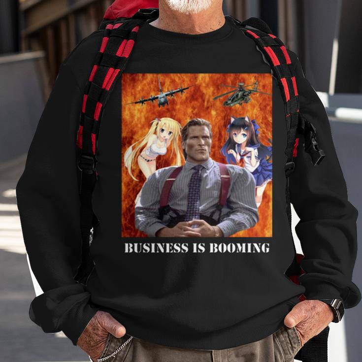 Business Is Booming Meme Giga Chad Sweatshirt Gifts for Old Men