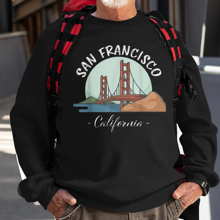 California - San Francisco Gift| Golden Gate Bridge Souvenir Sweatshirt Gifts for Old Men