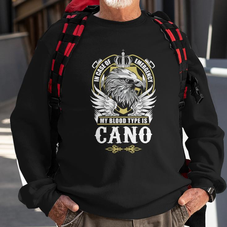 Cano Name - In Case Of Emergency My Blood Sweatshirt Gifts for Old Men