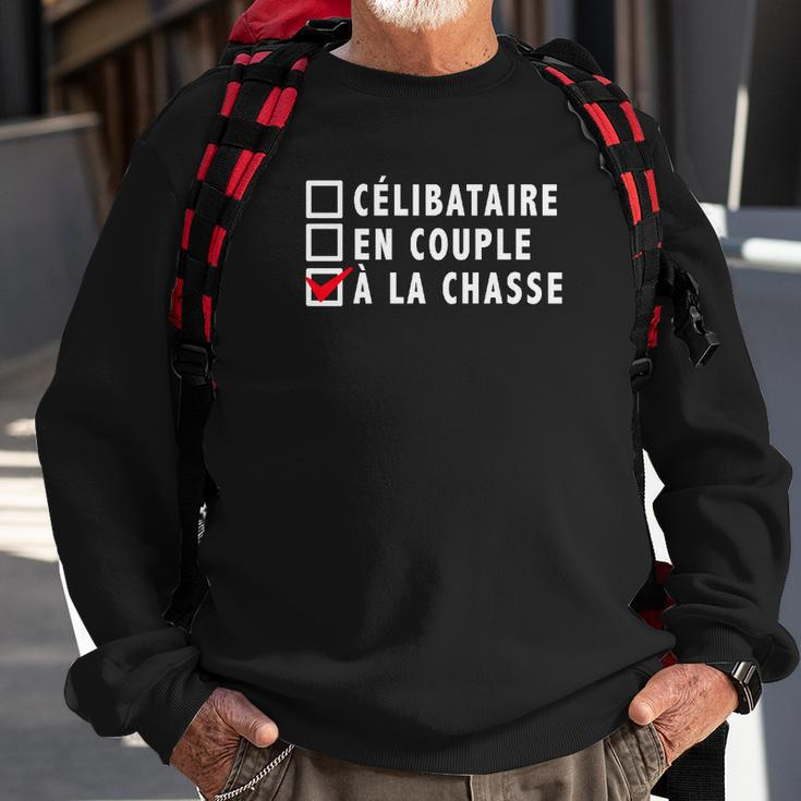 Célibataire En Couple À La Chasse Sweatshirt Geschenke für alte Männer