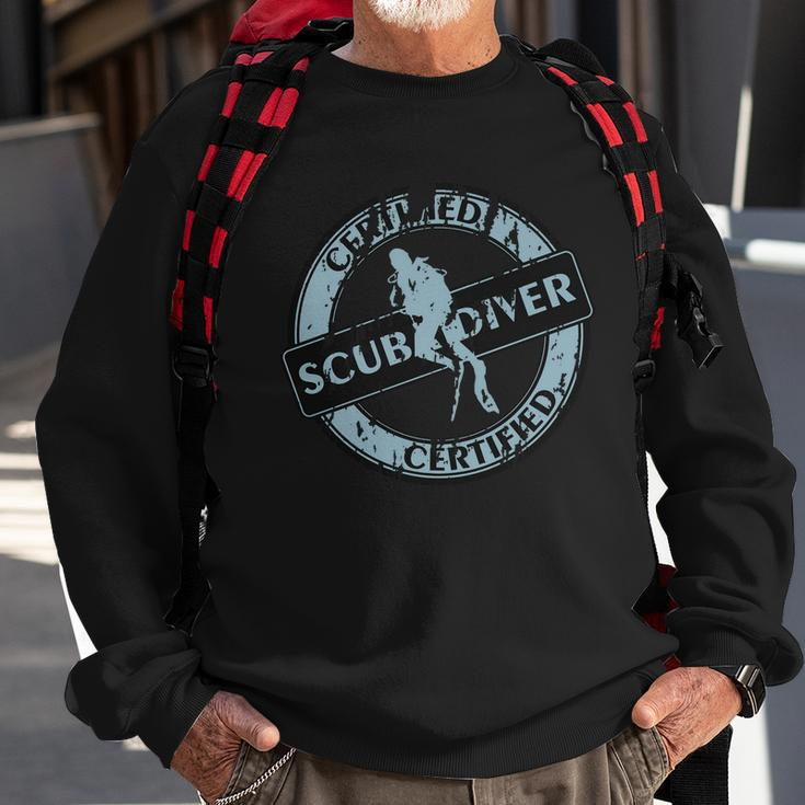 Certified Scuba Diver Men Women Sweatshirt Graphic Print Unisex Gifts for Old Men