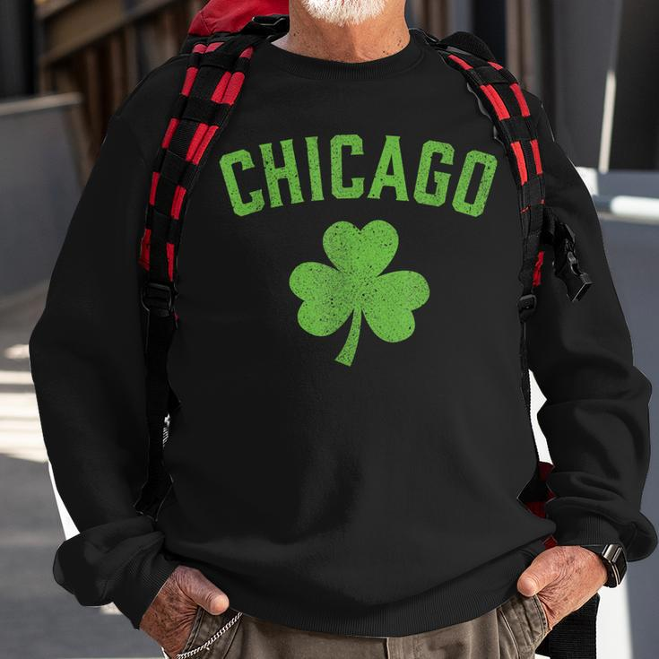 Chicago St Patricks Day - Pattys Day Shamrock  Sweatshirt Gifts for Old Men