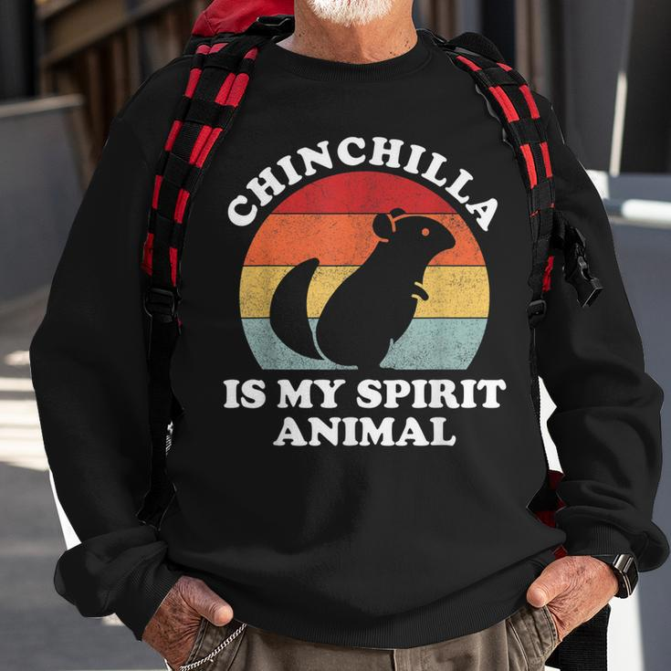 Chinchilla Ist Mein Geistertier Süßer Tierliebhaber Sweatshirt Geschenke für alte Männer