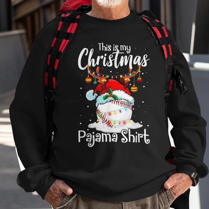 This Is My Christmas Baseball-Pyjama Für Mama Frauen Mädchen Sweatshirt Geschenke für alte Männer