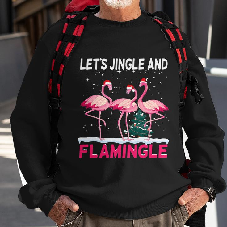 Christmas Flamingo Funny Pink Flamingle Xmas V2 Sweatshirt Gifts for Old Men