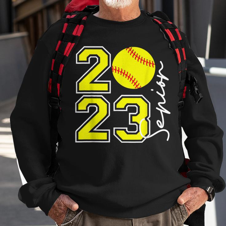 Class Of 2023 Softball Player Senior 23 Seniors Sweatshirt Gifts for Old Men