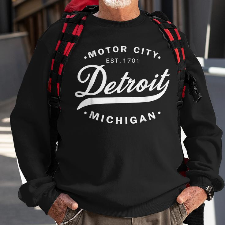 Classic Michiganians Vintage Detroit Motor City Michigan Mi Sweatshirt Gifts for Old Men