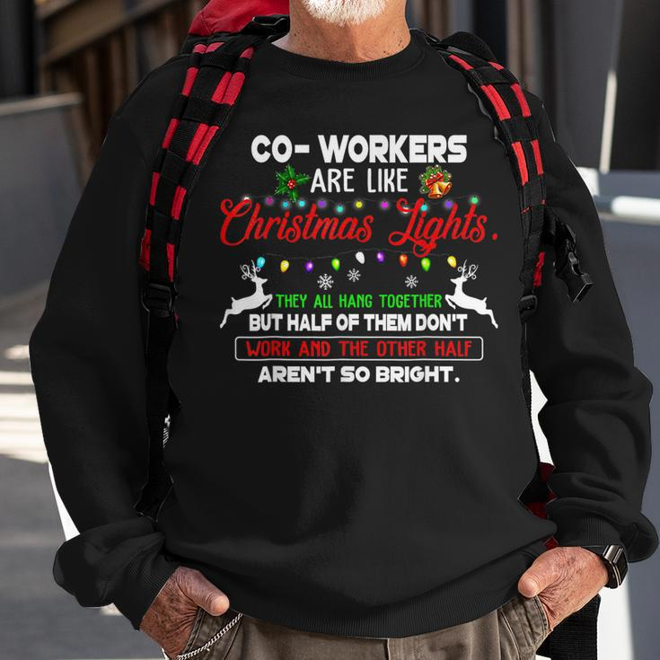 Co-Workers Are Like Christmas Lights They All Hang Together Men Women Sweatshirt Graphic Print Unisex Gifts for Old Men