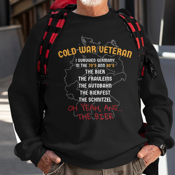 Cold War Veteran I Survived Germany Beer Drinking Men Women Sweatshirt Graphic Print Unisex Gifts for Old Men
