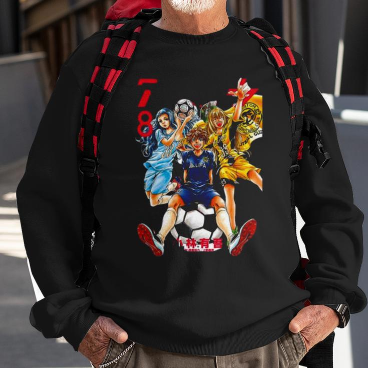 Colored Design Aoashi Anime Sweatshirt Gifts for Old Men