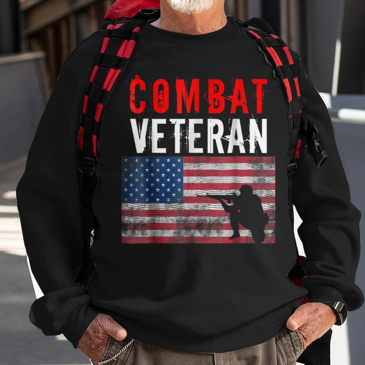 Combat Veteran Us Army Us Navy Us Air Force Sweatshirt Gifts for Old Men