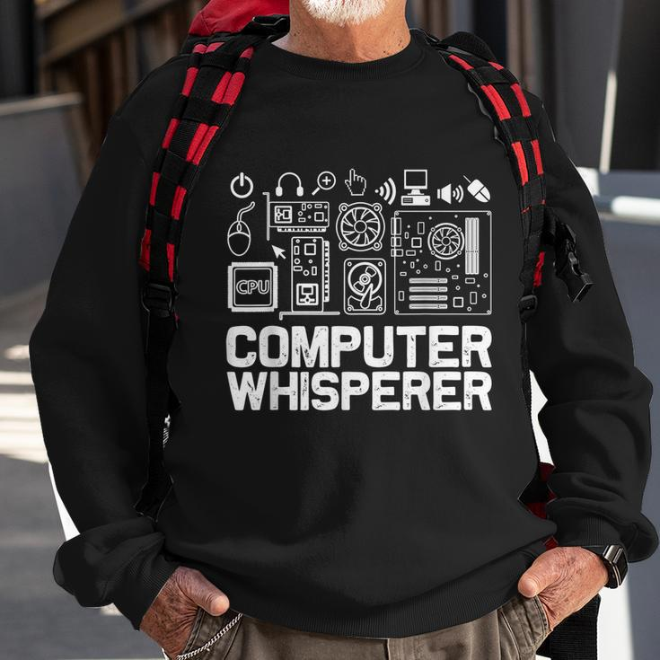 Computer Whisperer It Tech Support Nerds Geek V2 Sweatshirt Gifts for Old Men