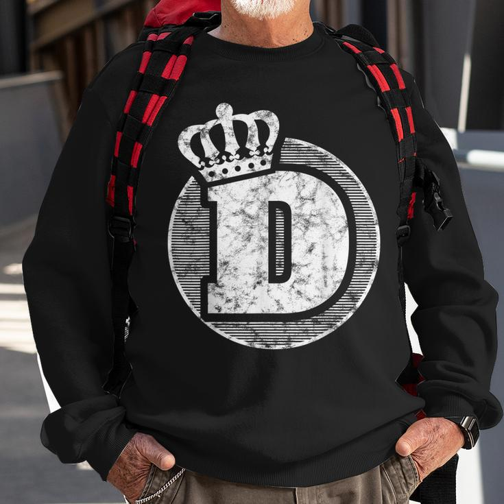 Cool Abc Name Letter D Character D Case Alphabetical D Sweatshirt Gifts for Old Men