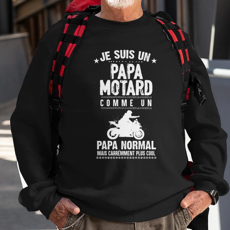 Cooler Biker Papa Herren Sweatshirt, Einzigartiges Motorradfahrer Design Geschenke für alte Männer