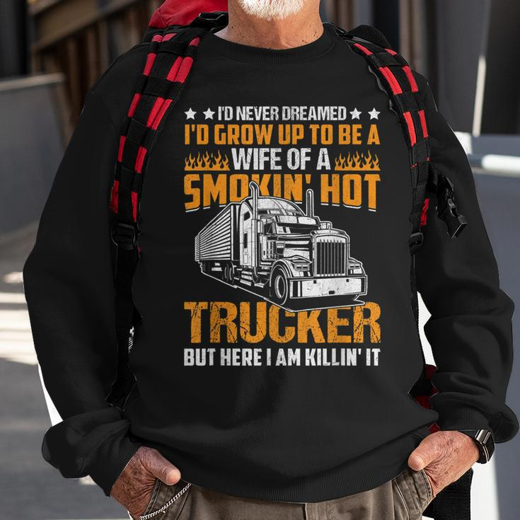 Coolest Truck Driver Construction Workers Vehicle Trucker Sweatshirt Gifts for Old Men