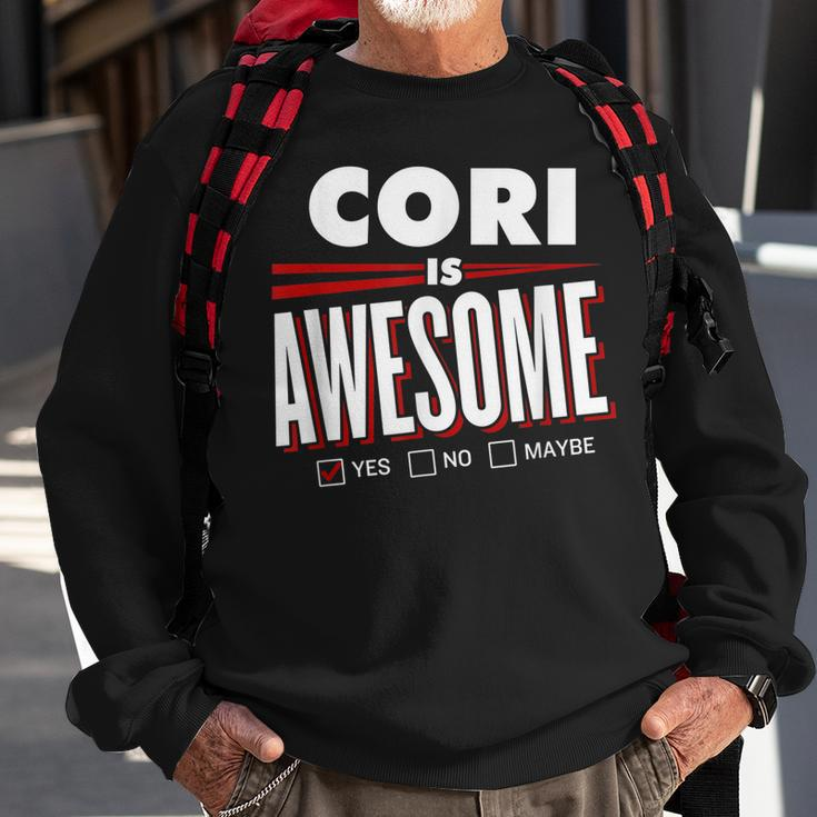 Cori Is Awesome Family Friend Name Funny Gift Sweatshirt Gifts for Old Men