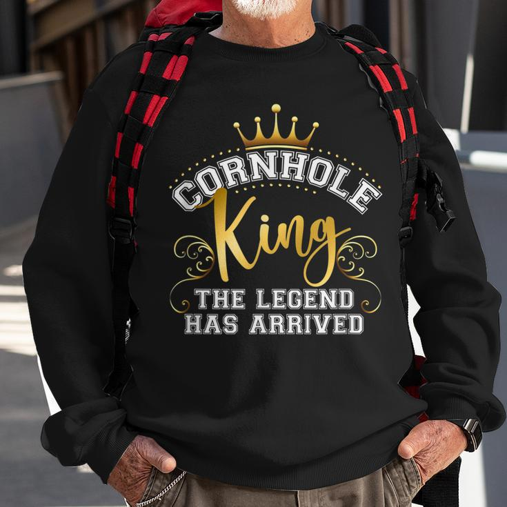 Cornhole King Legend Has Arrived Vintage Sweatshirt Geschenke für alte Männer