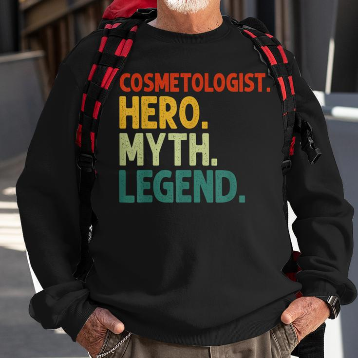 Cosmetologist Hero Myth Legend Vintage Kosmetikerin Sweatshirt Geschenke für alte Männer