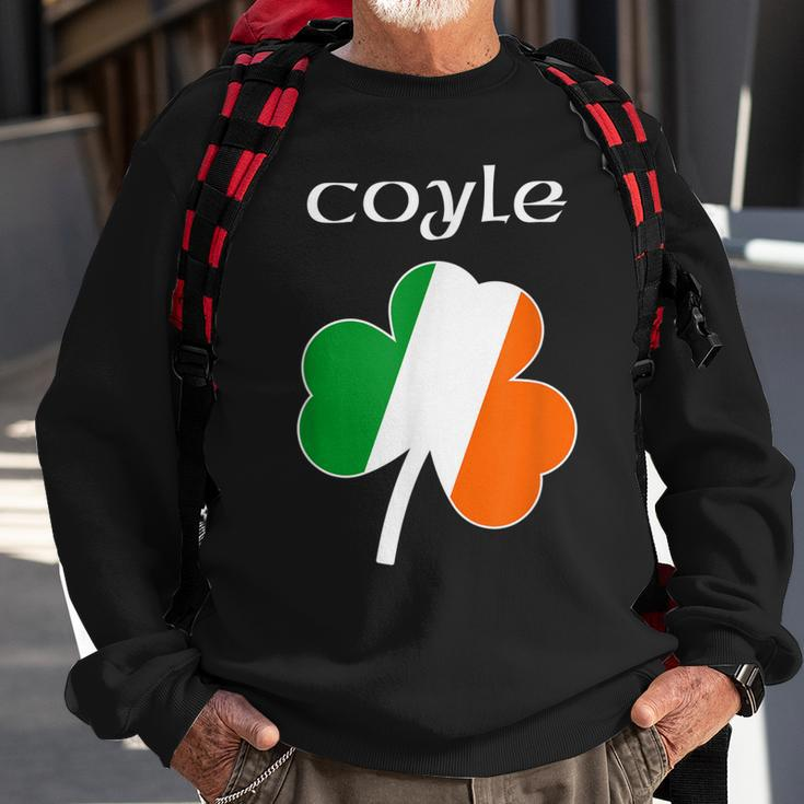 CoyleFamily Reunion Irish Name Ireland Shamrock Sweatshirt Gifts for Old Men