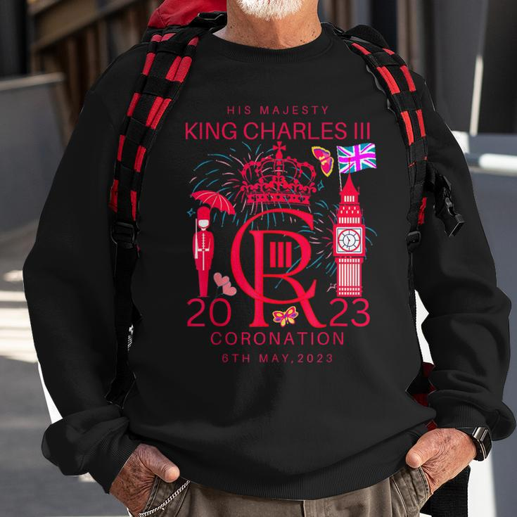 Cr Iii King Coronation May 2023 Royal Family British Flag Sweatshirt Gifts for Old Men