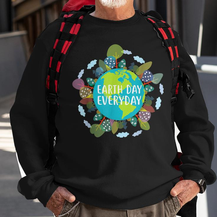Cute Earth Day Everyday Environmental Protection Gift Sweatshirt Gifts for Old Men