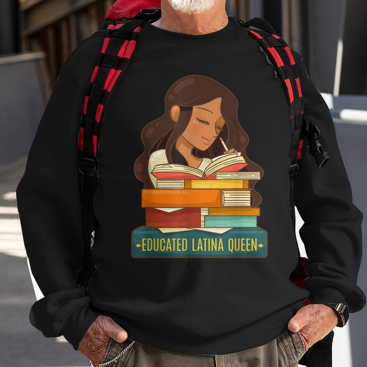 Cute Educated Latina Queen Gift Sweatshirt Gifts for Old Men