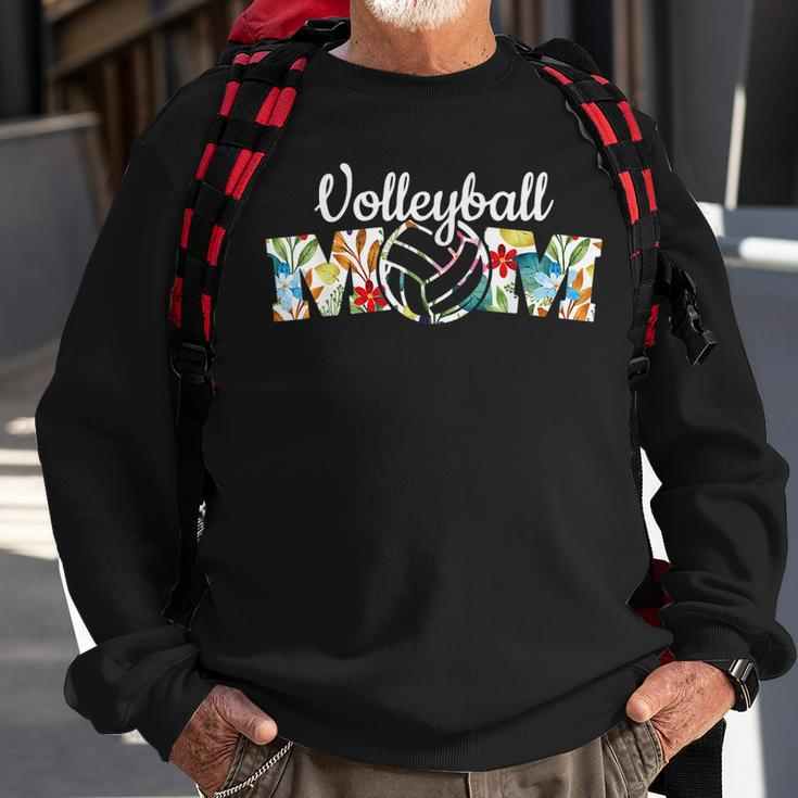 Cute Mom Life Volleyball Game Day Cheer Mom Sweatshirt Gifts for Old Men
