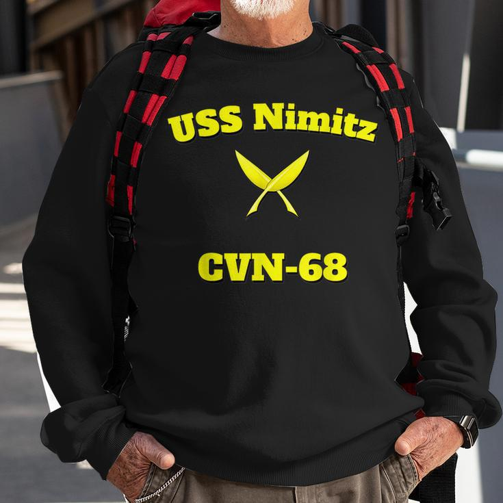Cvn-68 Uss Nimitz Aircraft Carrier Yn Sweatshirt Gifts for Old Men