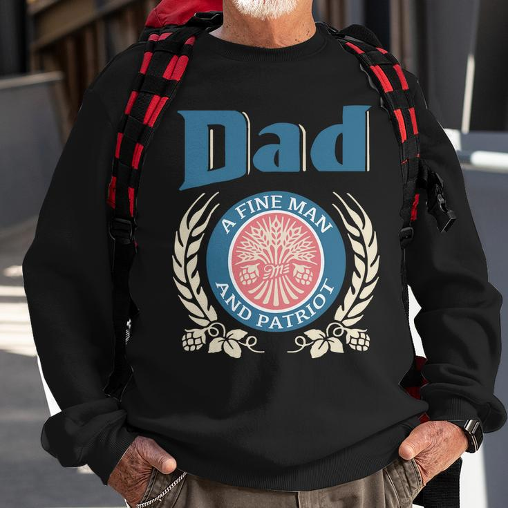 Dad A Fine Man And Patriot Sweatshirt Gifts for Old Men