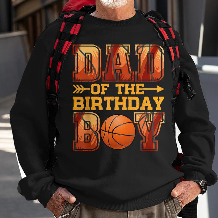 Dad Basketball Birthday Boy Family Baller B-Day Party Sweatshirt Gifts for Old Men
