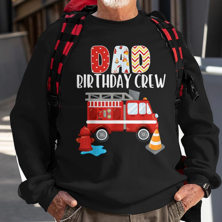 Dad Birthday Crew Fire Truck Little Fire Fighter Bday Party Sweatshirt Gifts for Old Men