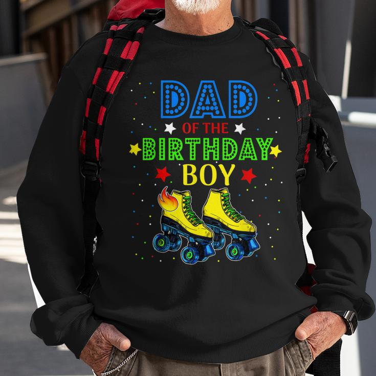 Dad Birthday Rolling Skate Birthday Family Party Men Women Sweatshirt Graphic Print Unisex Gifts for Old Men