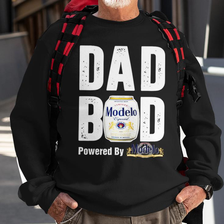 Dad Bod Powered By Modelo Especial Sweatshirt Gifts for Old Men
