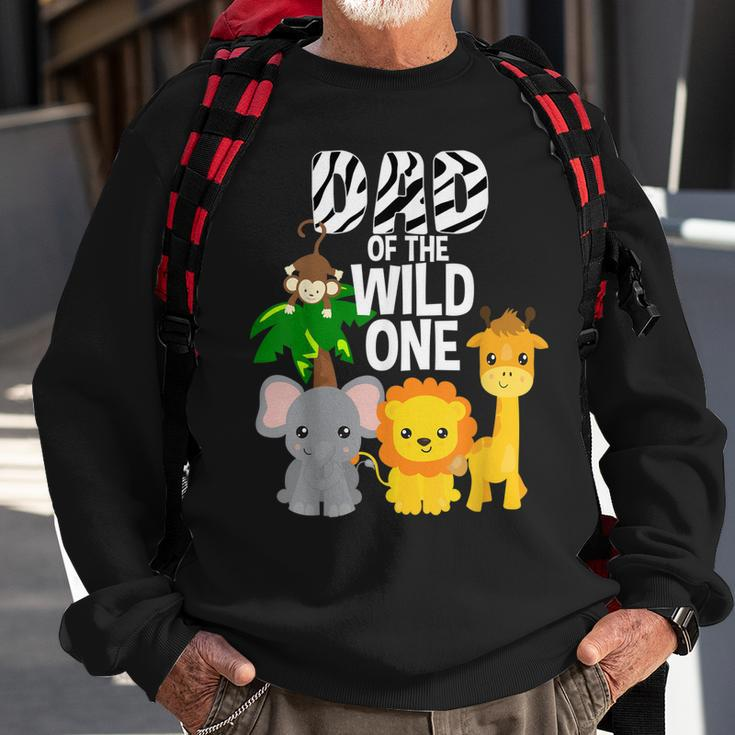 Dad des Wilden Einzigen Zoo-Thema Geburtstag Safari Dschungel Tier Sweatshirt Geschenke für alte Männer
