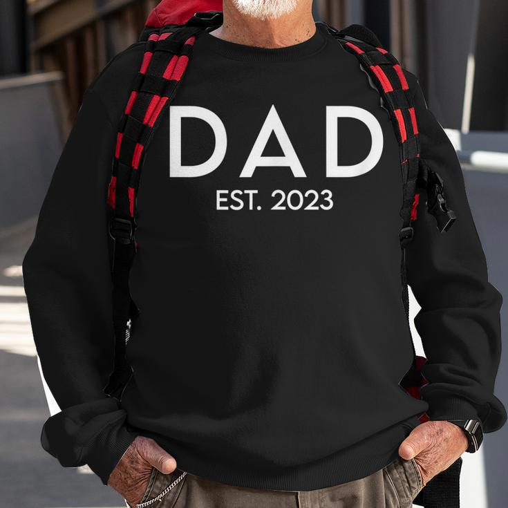 Dad Est 2023 Promoted To Daddy 2023 Sweatshirt Gifts for Old Men