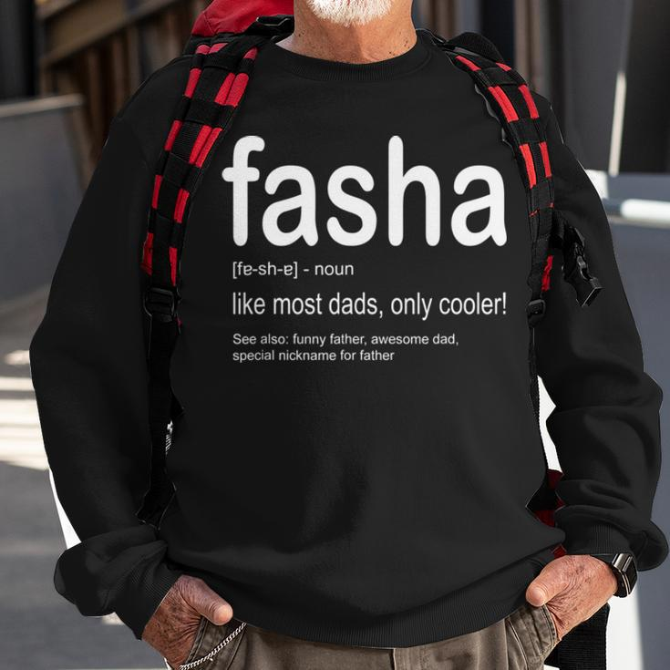 Dad Fasha Fathers Day Gift For Dads From Kids Sweatshirt Gifts for Old Men
