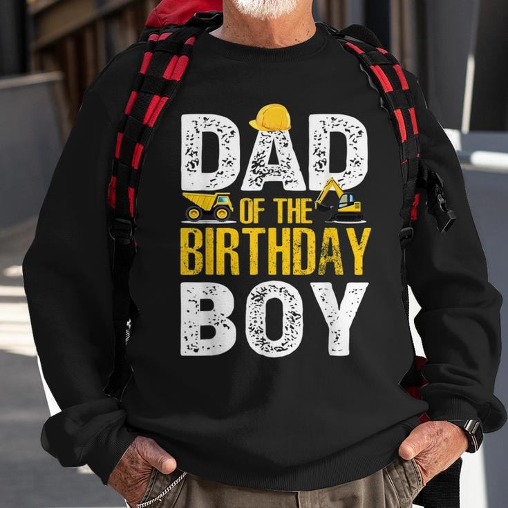 Dad Of The Bday Boy Construction Bday Party Hat Men Sweatshirt Gifts for Old Men
