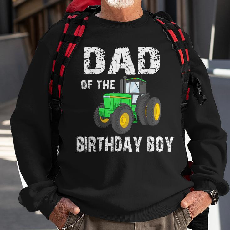 Dad Of The Birthday Boy Vintage Farm Tractor Party Family Sweatshirt Gifts for Old Men