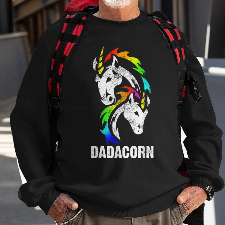 Dadacorn Einhorn Papa Dadunicorn Vatertag Geburtstag Geschenk Sweatshirt Geschenke für alte Männer