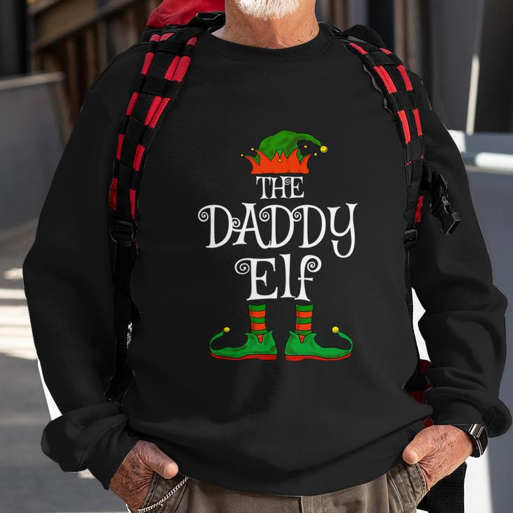 Daddy Elf Family Matching Funny Christmas Pajama Dad Men V3 Sweatshirt Gifts for Old Men