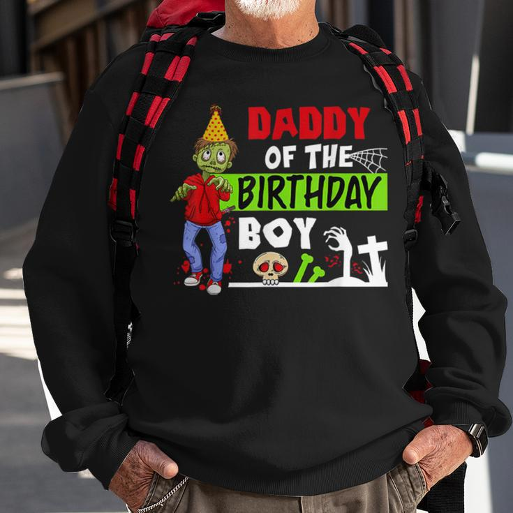 Daddy Of The Birthday Boy Funny Cute Zombie Kids &Amp Boys Sweatshirt Gifts for Old Men